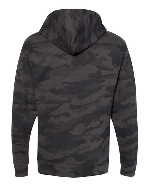 Independent Trading Co. SS4500, Unisex Midweight Hooded Sweatshirt, Black Camo