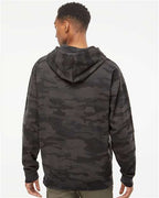 Independent Trading Co. SS4500, Unisex Midweight Hooded Sweatshirt, Black Camo
