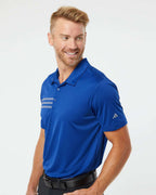 Adidas A324, Men's 3-stripes Chest Polo, Collegiate Royal/ Grey Three