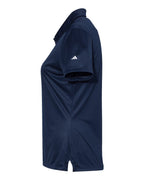 Adidas A325, Women's 3-stripes Shoulder Polo, Collegiate Navy/ White