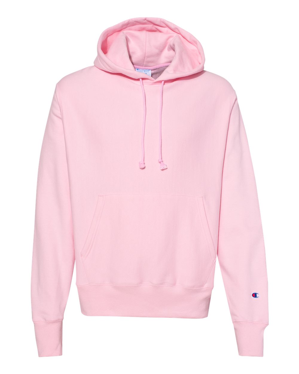 Champion S101, Unisex Reverse Weave Hooded Sweatshirt, Pink Candy