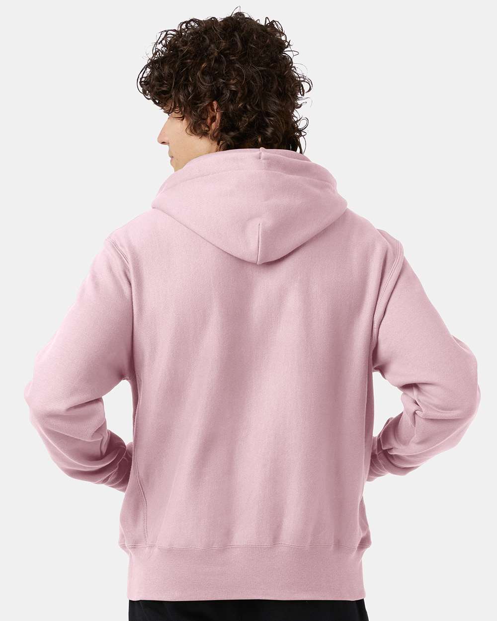 Champion S101, Unisex Reverse Weave Hooded Sweatshirt, Pink Candy