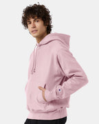 Champion S101, Unisex Reverse Weave Hooded Sweatshirt, Pink Candy