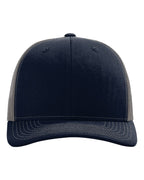 Richardson 112, Snapback Trucker Cap, Navy/ Charcoal