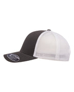 Flexfit 110M, 8128 110 Mesh-back Cap, Charcoal/ White