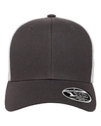Flexfit 110M, 8128 110 Mesh-back Cap, Charcoal/ White