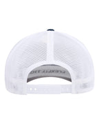 Flexfit 110M, 8128 110 Mesh-back Cap, Navy/ White