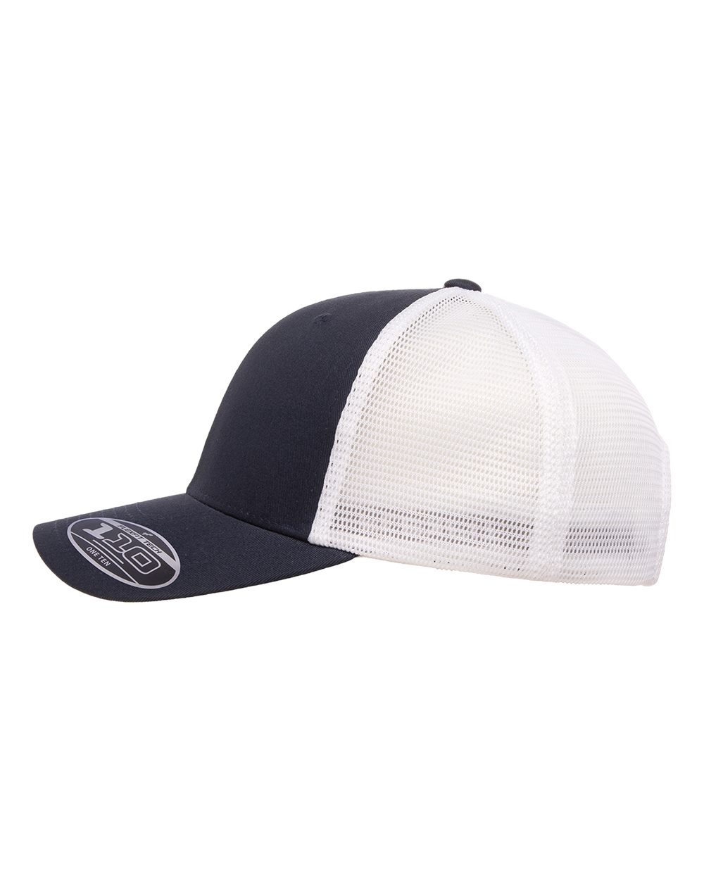 Flexfit 110M, 8128 110 Mesh-back Cap, Navy/ White