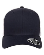Flexfit 110M, 8128 110 Mesh-back Cap, Navy/ White