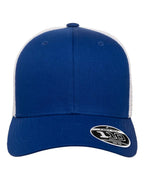 Flexfit 110M, 8128 110 Mesh-back Cap, Royal/ White