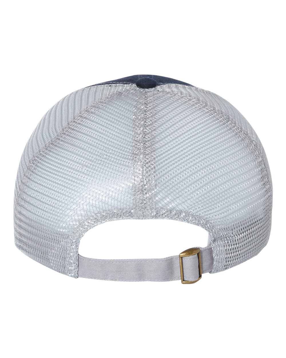 Valucap 2002, Contrast-stitch Mesh-back Cap, Navy/ Grey