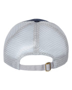 Valucap 2002, Contrast-stitch Mesh-back Cap, Navy/ Grey