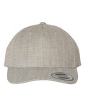 YP Classics 5789M, Premium Five-panel Curved Bill Snapback Cap, Heather Grey