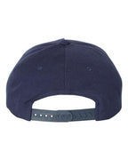 YP Classics 5789M, Premium Five-panel Curved Bill Snapback Cap, Navy