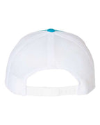 YP Classics 6606, Retro Trucker Cap, Turquoise/ White