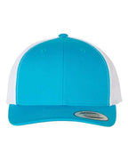 YP Classics 6606, Retro Trucker Cap, Turquoise/ White