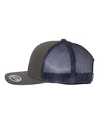 YP Classics 6606, Retro Trucker Cap, Charcoal/ Navy