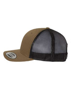 YP Classics 6606, Retro Trucker Cap, Coyote Brown/ Black