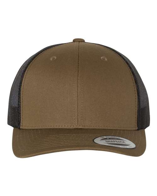 YP Classics 6606, Retro Trucker Cap, Coyote Brown/ Black