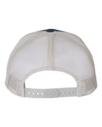 YP Classics 6606, Retro Trucker Cap, Navy/ Silver