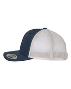 YP Classics 6606, Retro Trucker Cap, Navy/ Silver