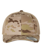 YP Classics 6606, Retro Trucker Cap, Multicam Arid/ Tan