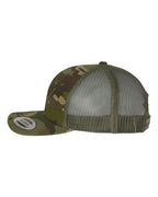 YP Classics 6606, Retro Trucker Cap, Multicam Tropic/ Green