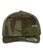 YP Classics 6606, Retro Trucker Cap, Multicam Tropic/ Green