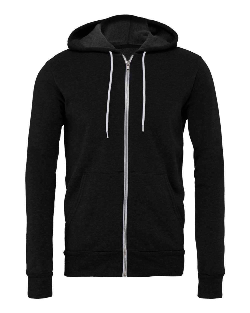 BELLA + CANVAS 3739, Fleece - Premium - Hood, Black Heather