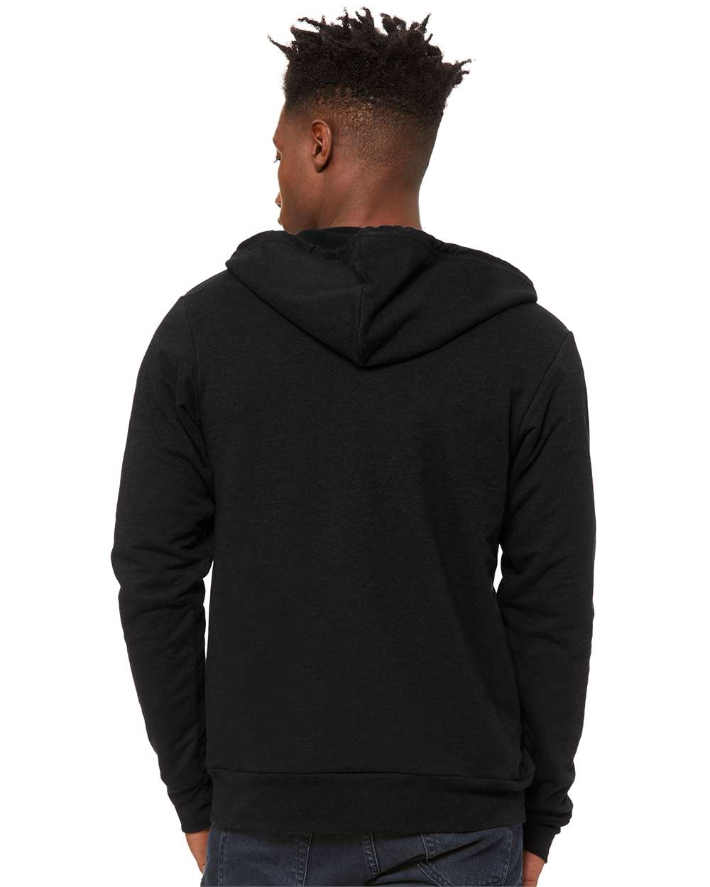 BELLA + CANVAS 3739, Fleece - Premium - Hood, Black Heather