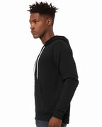 BELLA + CANVAS 3739, Fleece - Premium - Hood, Black Heather