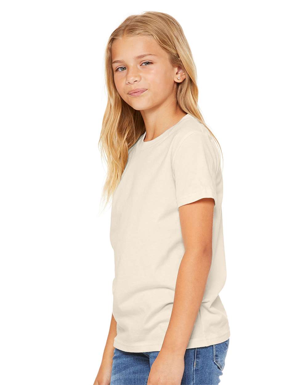 BELLA + CANVAS 3001Y, T-Shirts - Premium, Natural