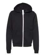 BELLA + CANVAS 3739Y, Fleece - Premium - Hood, Black