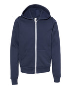 BELLA + CANVAS 3739Y, Fleece - Premium - Hood, Navy