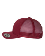 YP Classics 6606, Retro Trucker Cap, Cranberry