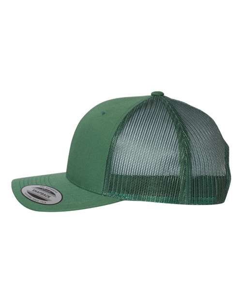 YP Classics 6606, Retro Trucker Cap, Evergreen