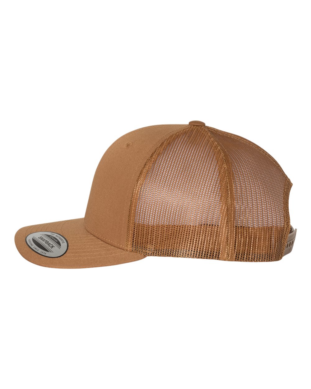 YP Classics 6606, Retro Trucker Cap, Caramel