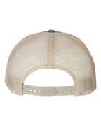 YP Classics 6606, Retro Trucker Cap, Steel Blue/ Silver