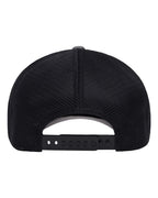 Flexfit 110M, 8128 110 Mesh-back Cap, Melange Charcoal/ Black
