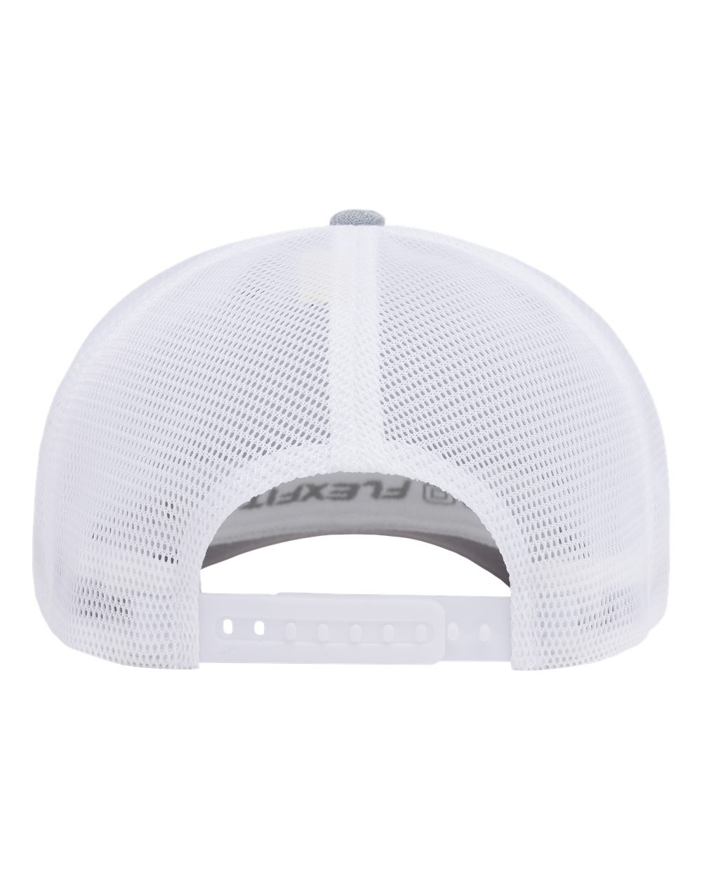 Flexfit 110M, 8128 110 Mesh-back Cap, Melange Silver/ White