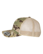 YP Classics 6606, Retro Trucker Cap, Multicam Green/ Khaki