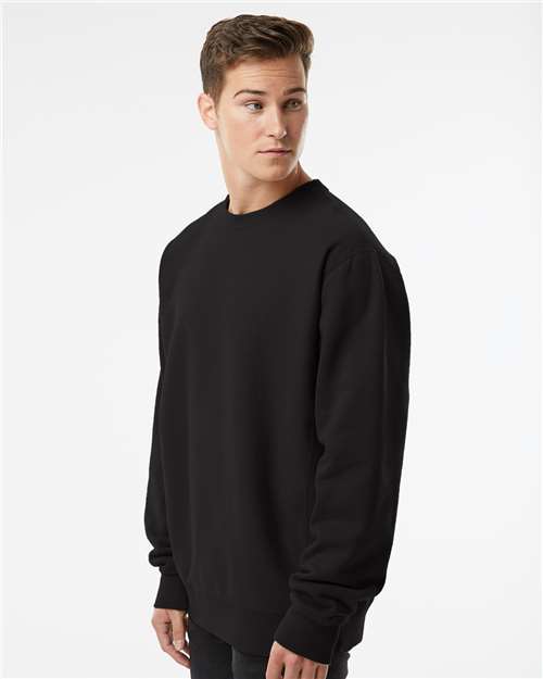 Independent Trading Co. IND5000C, Unisex Legend Premium Heavyweight Cross-grain Crewneck Sweatshirt, Black
