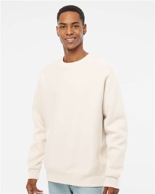 Independent Trading Co. IND5000C, Unisex Legend Premium Heavyweight Cross-grain Crewneck Sweatshirt, Bone
