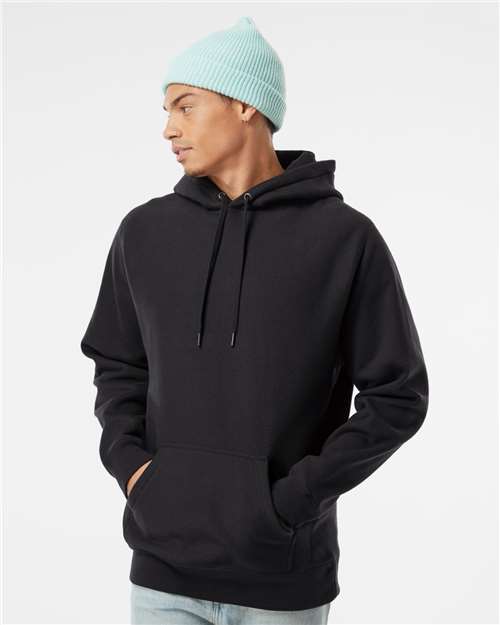 Independent Trading Co. IND5000P, Unisex Legend Premium Heavyweight Cross-grain Hooded Sweatshirt, Black