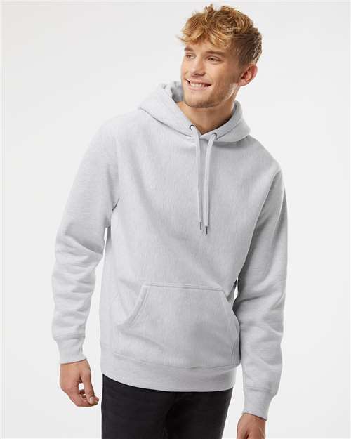 Independent Trading Co. IND5000P, Unisex Legend Premium Heavyweight Cross-grain Hooded Sweatshirt, Grey Heather