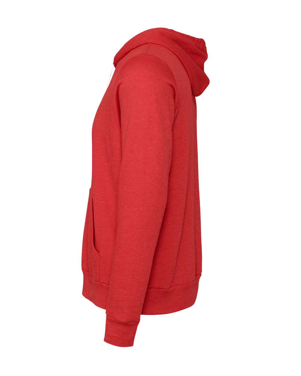 BELLA + CANVAS 3719, Fleece - Premium - Hood, Heather Red
