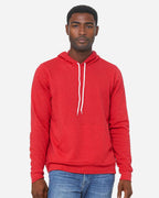BELLA + CANVAS 3719, Fleece - Premium - Hood, Heather Red
