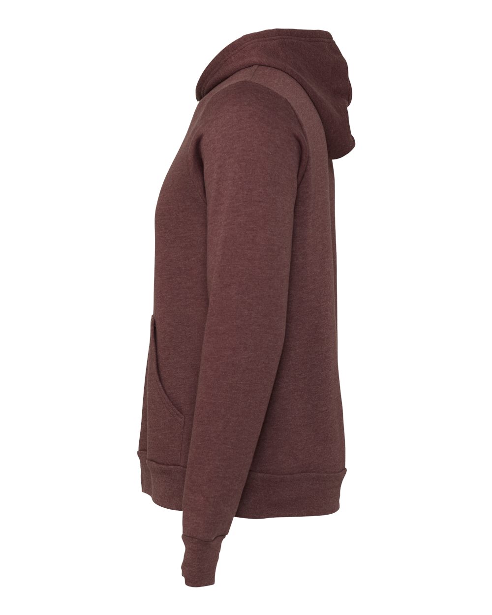 BELLA + CANVAS 3719, Fleece - Premium - Hood, Heather Maroon