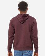 BELLA + CANVAS 3719, Fleece - Premium - Hood, Heather Maroon