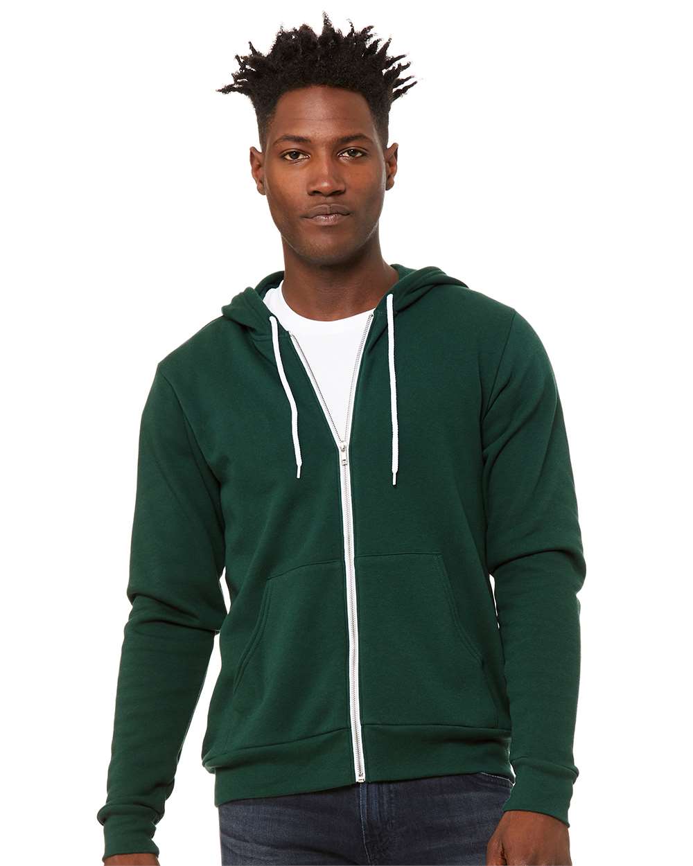 BELLA + CANVAS 3739, Fleece - Premium - Hood, Forest